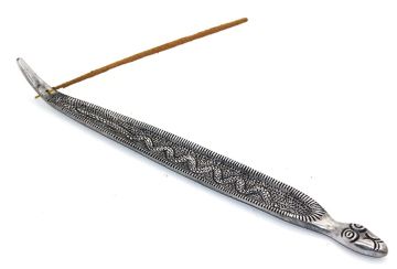 Metal Yılan Tasarımlı Çubuk Tütsülük (28cm x 3cm)