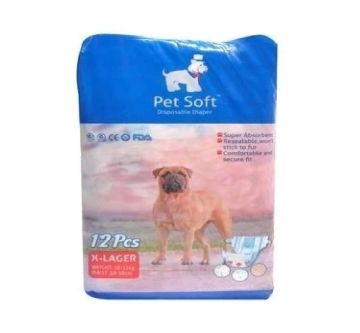 Köpek İçin Alt Kilot Tuvalet Bezi XLarge 12'li Paket