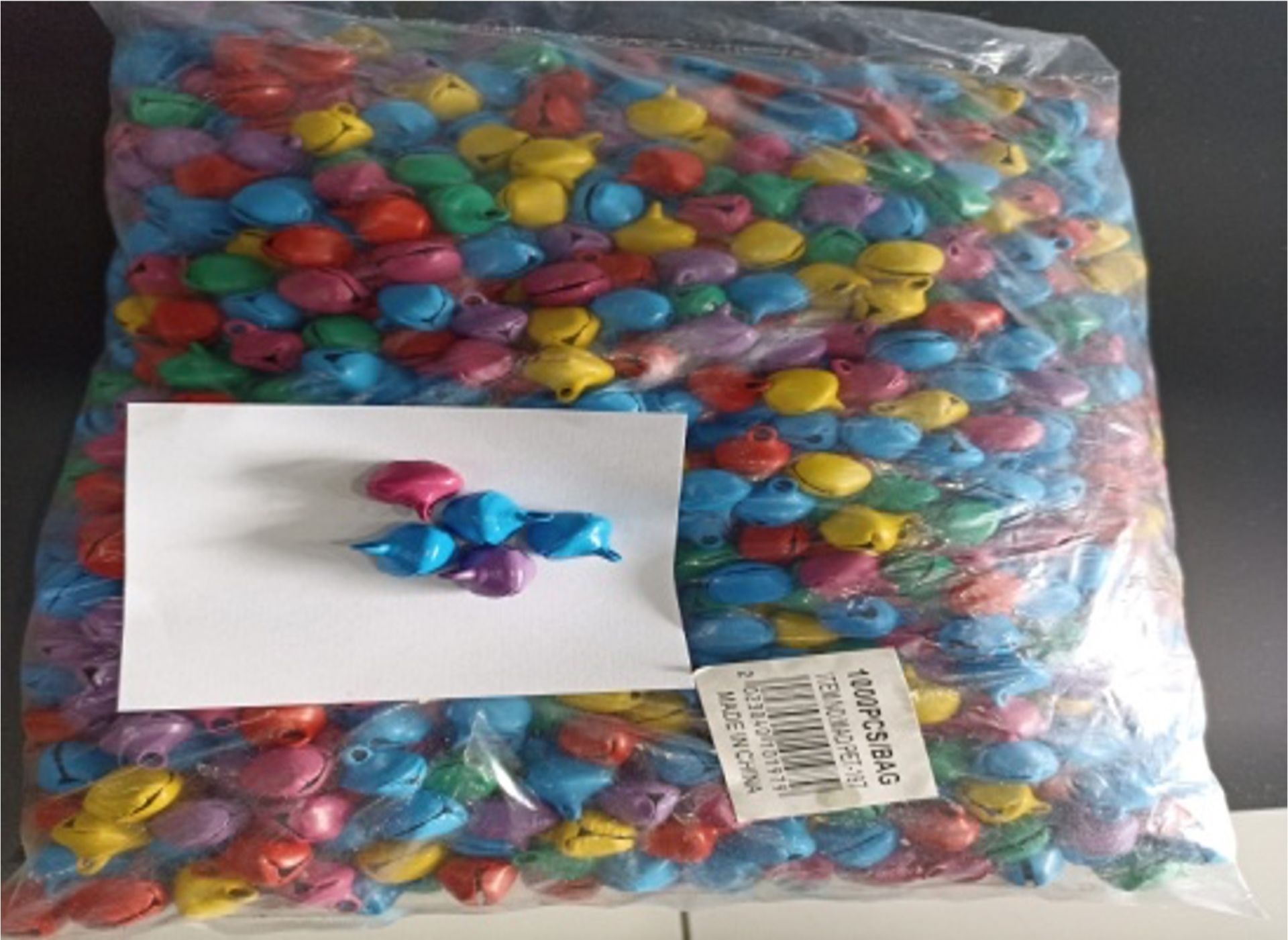 14 mm Çıngırak Karışık Renkli Kulplu Zil Çan Çıngırak