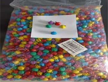 10 mm Çıngırak Karışık Renkli Kulplu Zil Çan Çıngırak