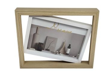 Ahşap Tasarımlı Dekoratif Fotoğraf Çerçevesi (15 cm  x 10 cm)