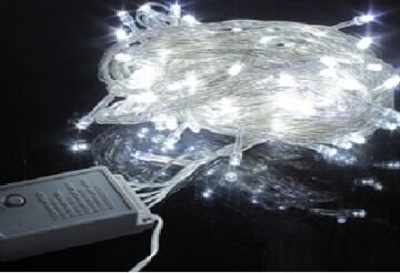 8 Fonksiyonlu Beyaz 100 Led Dekoratif Led Işık (10 mt)