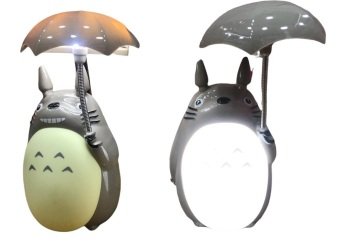 Şarjlı Sevimli Şemsiyeli Totoro Masa Lambası