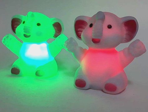 Renk Değiştiren Işıklı Oturan Fil Gece Lambası
