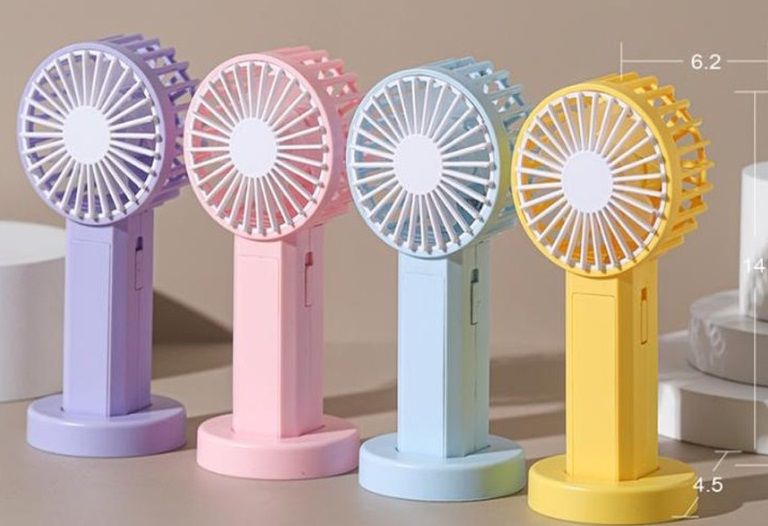 Şarjlı El Vantilatör Mini Yuvarlak Masa Üstü Fan