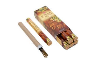Hem Sandal Vanilla Hexa Çubuk Tütsü Incense Sticks (120 Adet)
