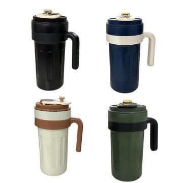Dijital Isı Göstergeli Çelik Termos Mug (700 ml)