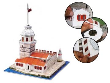 3D Puzzle Maket Kız Kulesi (3 Boyutlu)
