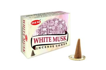Hem White Musk Cones Beyaz Misk Kozalakları Konik Tütsü (120 Adet)