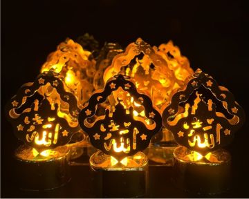 Eid Mubarak Masa Üstü Ramazan Süsü Lamba (12 Adet)