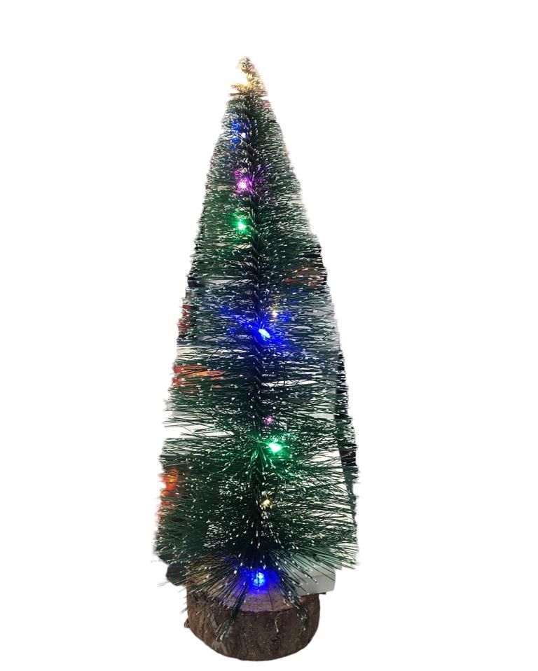 Dekoratif Işıklı Yıldızlı Mini Yılbaşı Çam Ağacı (17 cm)