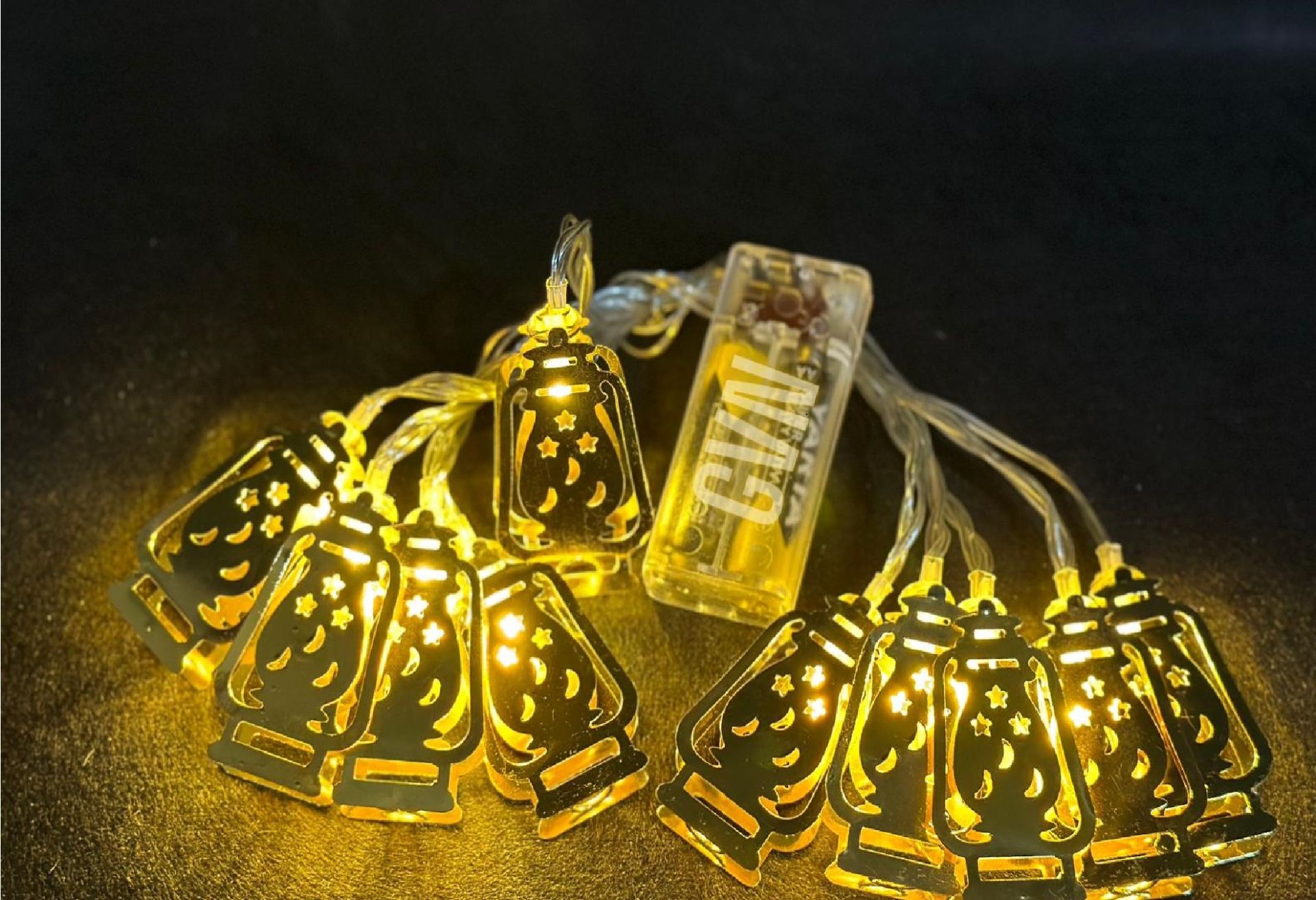 Dekoratif Gold Gaz Lambası Ramazan Süsü (2 mt)