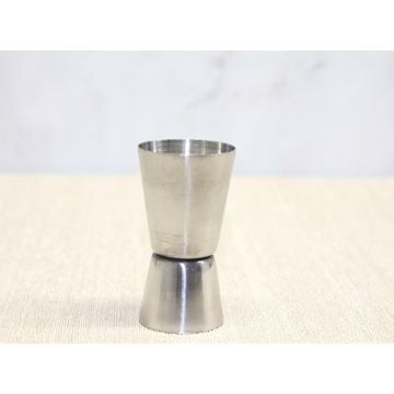 Paslanmaz Çelik Gümüş Kokteyl Ölçü Kabı (15 & 30 Ml)