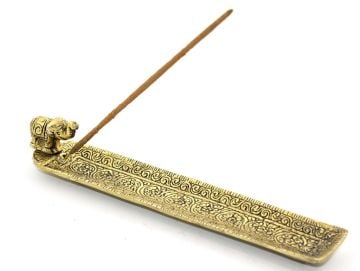 Dekoratif Metal Fil Tasarımlı Gold Çubuk Tütsülük (20cm)