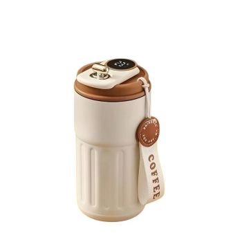 Dijital Isı Göstergeli Çelik Termos Mug (500 ml)