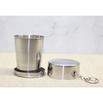 Katlanabilir Paslanmaz Çelik Shot Bardak (7 cm x 6,5 cm)