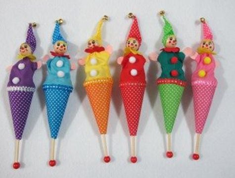 Utangaç Palyaço Külah Kukla (30 cm)