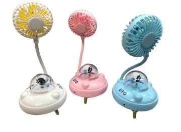 Usb Şarjlı Katlanabilir Ufo Vantilatör Mini Masa Üstü Fan