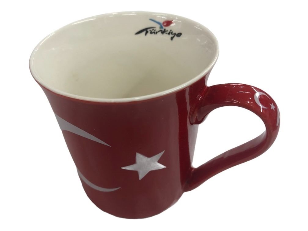 Hediyelik Ay Yıldız Tasarımlı Seramik Kupa Bardak