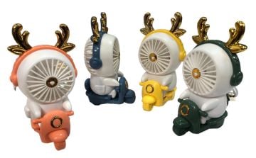 Usb Şarjlı Motorsikletli Vantilatör Mini Masa Üstü Fan