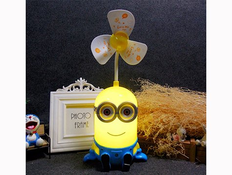 Şarjlı Masa Üstü Usb Fan Gece Lambası