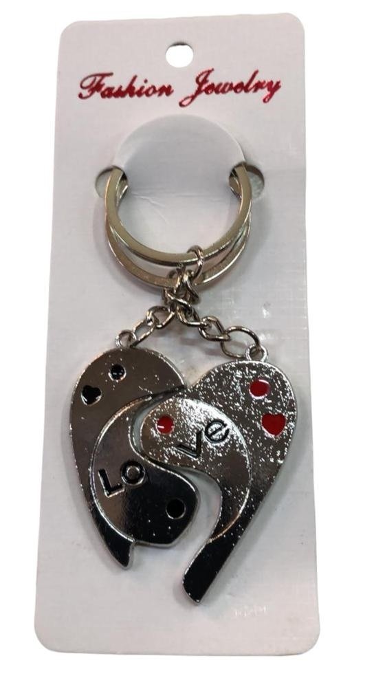 Metal Love Tasarımlı Anahtarlık Çanta Süsü (5 Adet)