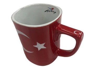 Ay Yıldız Tasarımlı Hediyelik Seramik Kupa Bardak