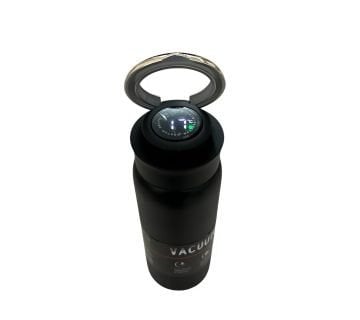 Dijital Isı Göstergeli Çelik Termos Mug Siyah (500 ml)
