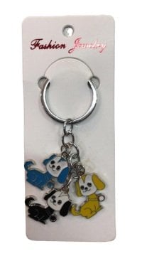 Yavru Köpekler Tasarımlı Anahtarlık Çanta Süsü (5 Adet)