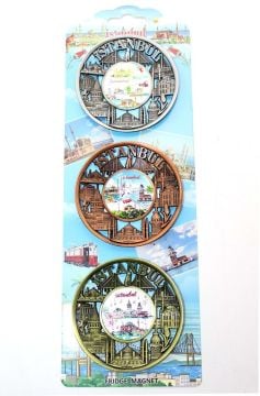 Otantik İstanbul Tasarım Magnet 3'lü Set (8cm)