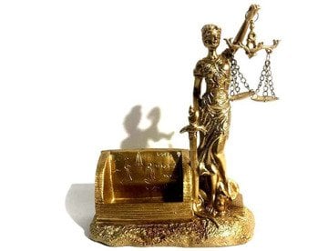 Adalet Tanrısı Themis Heykeli Kartvizitlik