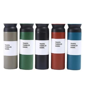 Paslanmaz 304 Çelik Termos Travel Tumbler 500 ML