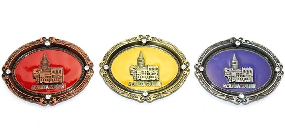 Otantik Galata Kulesi Temalı Metal Magnet (7.5cm)