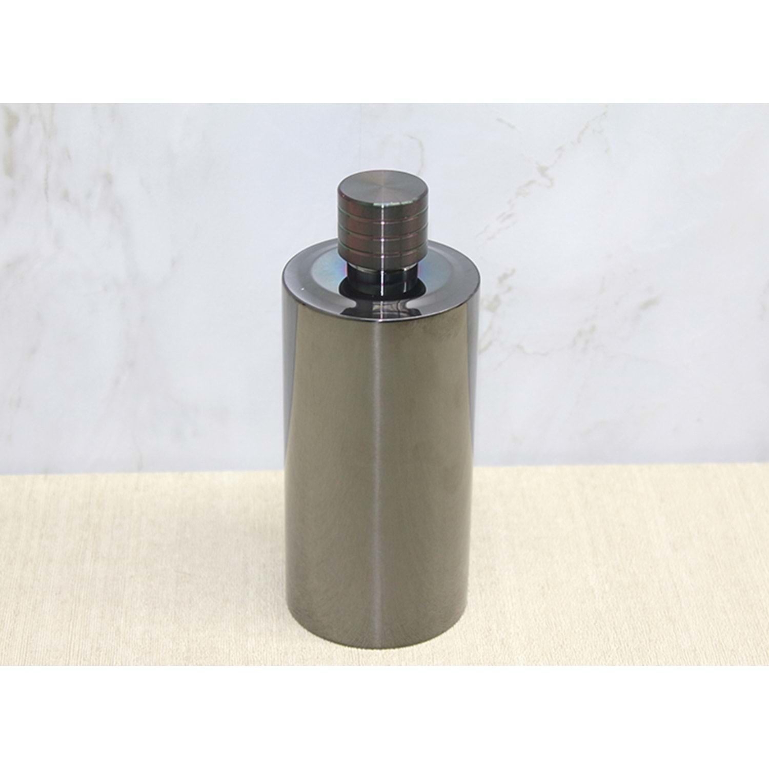 Siyah Çelik Kokteyl Shaker Karıştırıcı (17 cm x 7 cm)