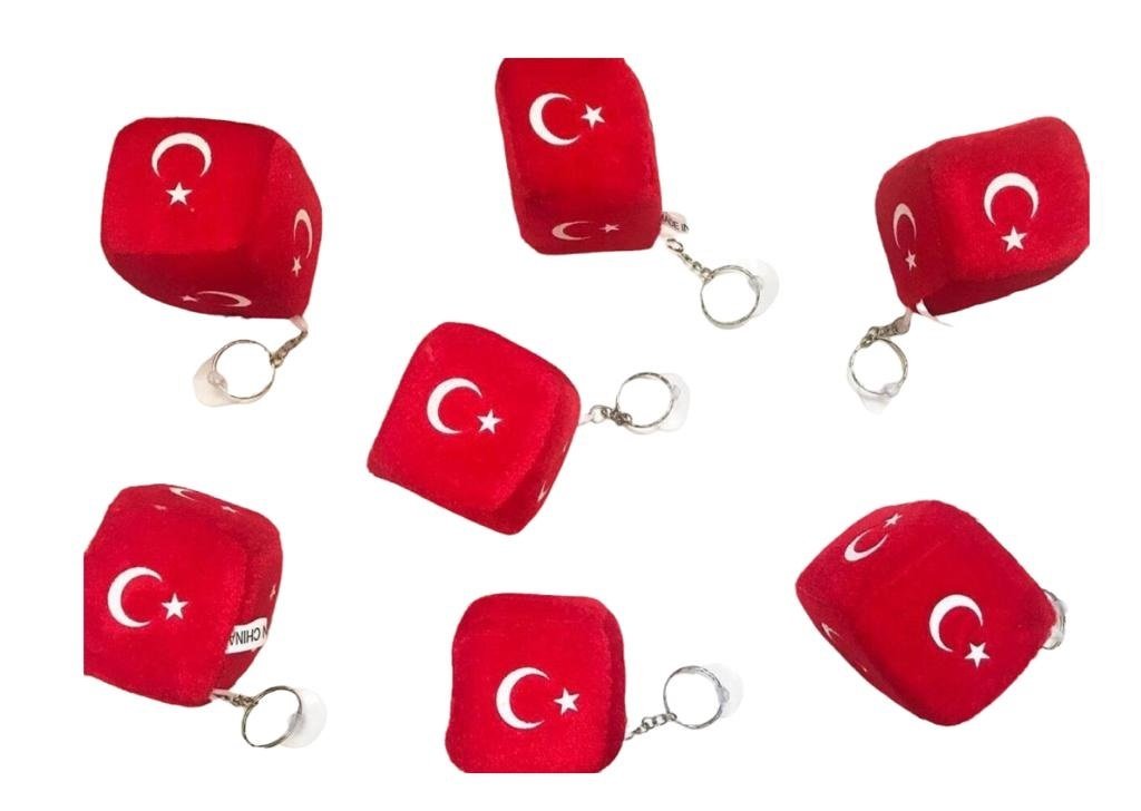 Büyük Ayyıldız Tasarımlı Anahtarlık Çanta Süsü  (12 Adet)