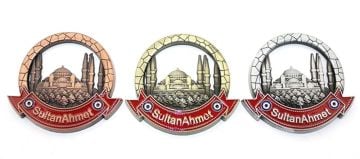 Sultan Ahmet Temalı Otantik Metal Magnet (7.5cm)