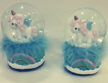 Işıklı Pony Tasarımlı Müzikli Dekoratif Cam Kar Küresi