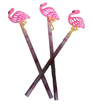 Flamingo Başlıklı Kurşun Kalem Seti (12 Adet)