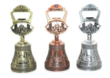 Otantik İstanbul Tasarımlı Metal Zil (12cm)