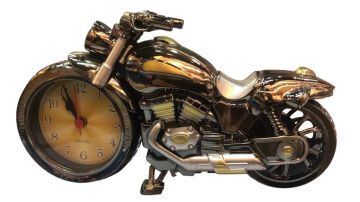 Motosiklet Tasarımlı Masa Üstü Alarmlı Saat