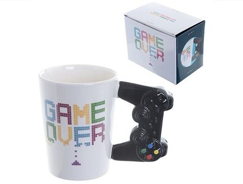 Joystick Tutacaklı Game Over Kupa Bardak