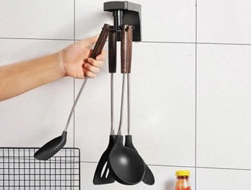 Kancalı Mutfak Banyo Askısı 360 Derece Hareketli