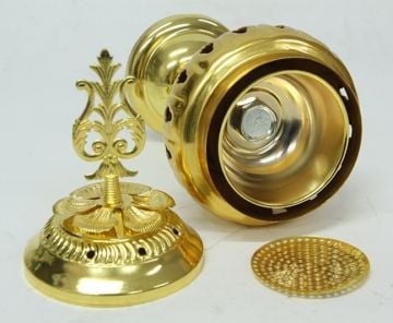 Metal Sarı Ayaklı Cam Buhurdanlık