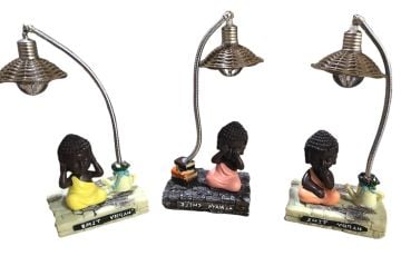 Zenci Çocuk Tasarımlı Mini Kitap Okuma Masa Lambası