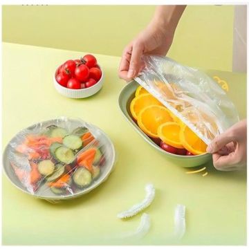 Lastikli Esnek Bone Tasarımlı Yiyecek Koruma Kılıfı 20cm (100 Adet)