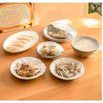 Lastikli Esnek Bone Tasarımlı Yiyecek Koruma Kılıfı 20cm (100 Adet)