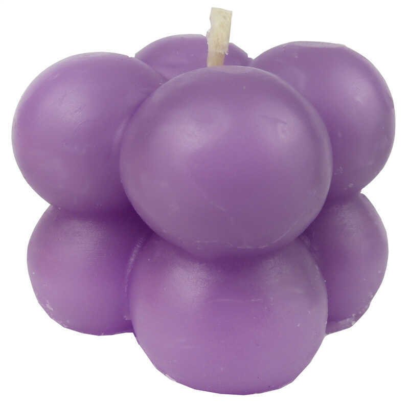 Dekoratif Mini Bubble Mor Mum (25 Adet)