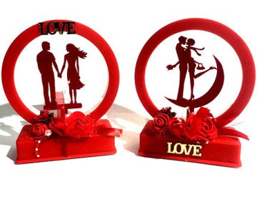 Love Led Işıklı Müzikli Romantik Sevgili Lamba