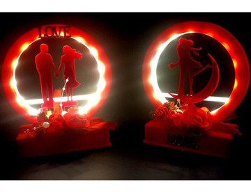 Love Led Işıklı Müzikli Romantik Sevgili Lamba