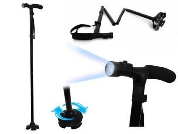 Katlanabilir Işıklı Baston Trusty Cane